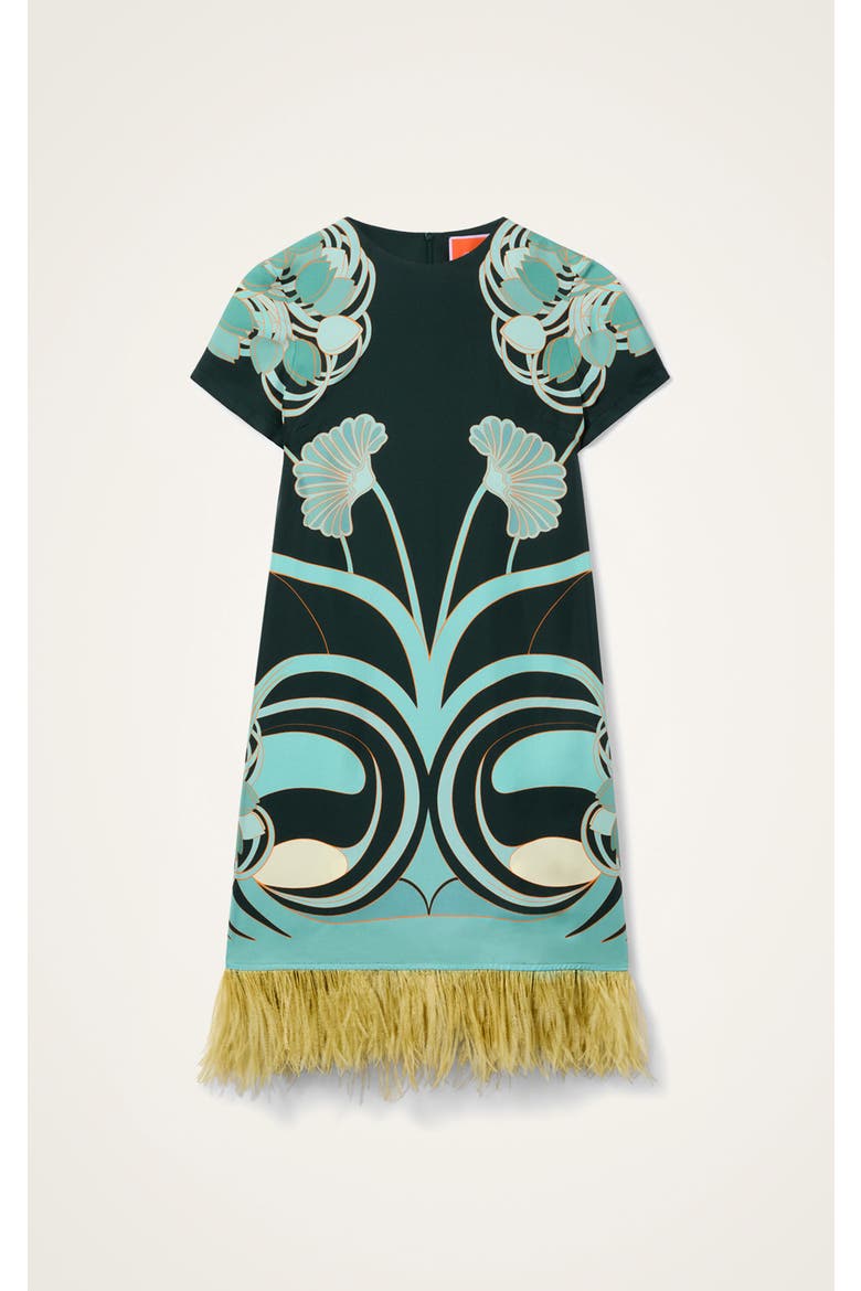 Mini Swing Dress, Alternate, color, Blooming Tulip Dark Green