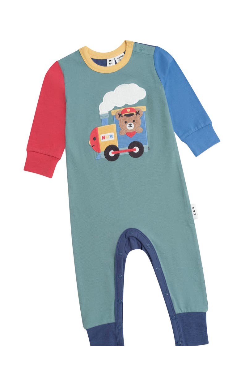 Huxbaby Choo Choo Hux Romper, Alternate, color, Multi