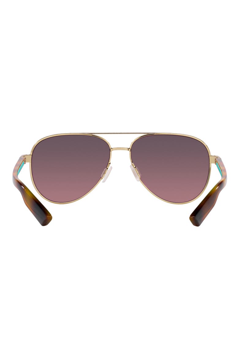 Peli 57mm Gradient Pilot Sunglasses, Alternate, color, GOLD