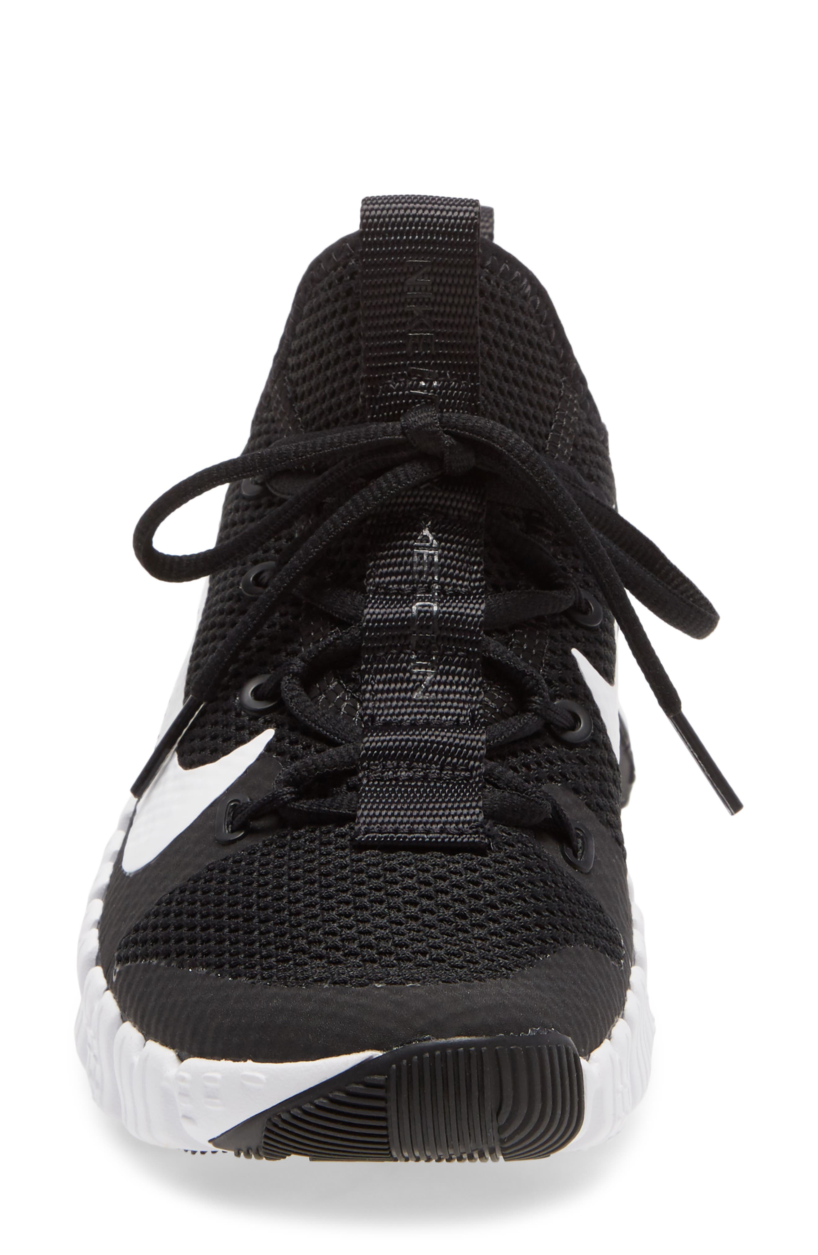 Free Metcon 3 Training Shoe, Alternate, color, BLACK/ WHITE/ VOLT
