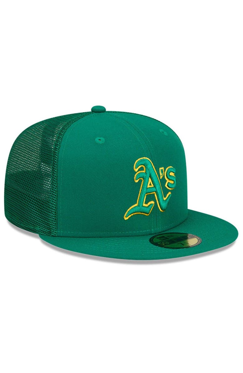 New Era Men's New Era Green Oakland Athletics 2023 Batting Practice 59FIFTY Fitted Hat, Alternate, color, Green