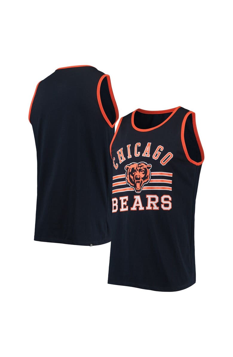 '47 Men's '47 Navy Chicago Bears Edge Super Rival Tank Top, Main, color, 