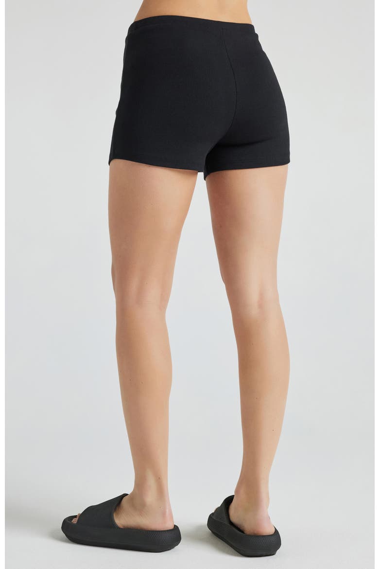 Serene Rib Shorts, Alternate, color, Black