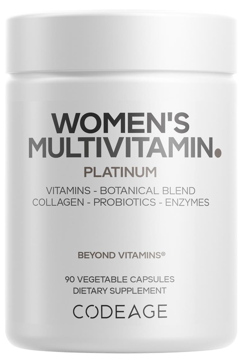 Women's Multivitamin Platinum, Vitamins A D3 K1 K2 B12, Main, color, White