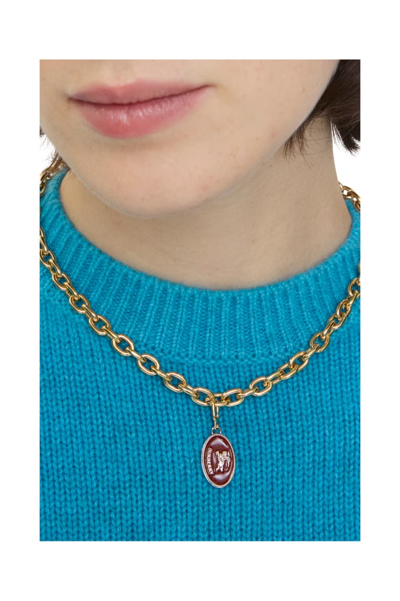 Knight Stamp Enamel Charm, Alternate, color, Sash purple/silver