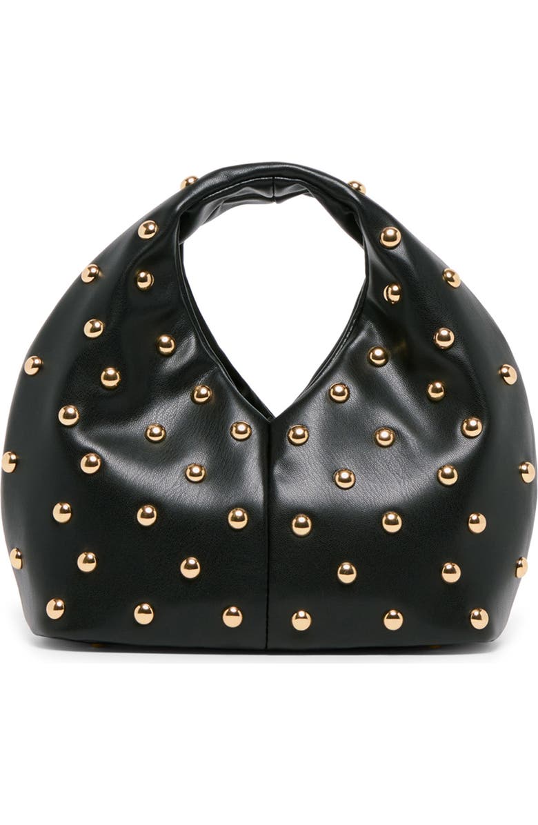Dolce Vita Dahlia Studded Faux Leather Shoulder Bag, Alternate, color, Black