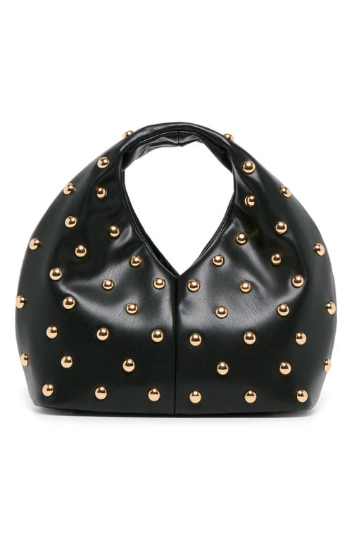 Dolce Vita Dahlia Studded Faux Leather Shoulder Bag In Black