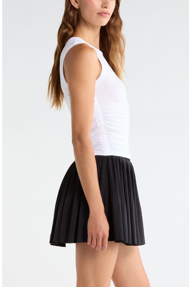 Breathe Ruched Tank, Alternate, color, WHITE