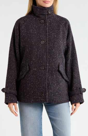 Tweed Jacket with Wing Collar