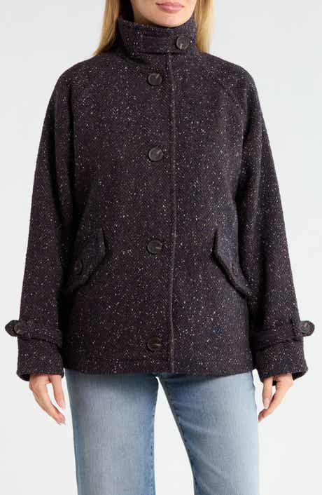 Tweed Jacket with Wing Collar