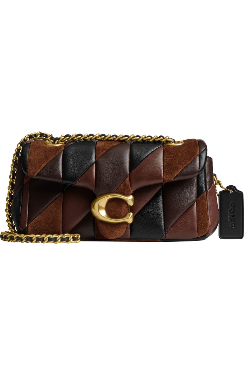 COACH Tabby 20 Quilted Patchwork Leather Shoulder Bag, Main, color, B4/Maple Shadow Brow