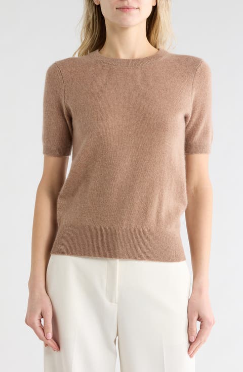 Short Sleeve Cashmere Sweater
