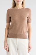 Nordstrom Short Sleeve Cashmere Sweater