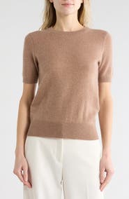 Nordstrom Short Sleeve Cashmere Sweater