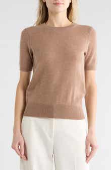 Nordstrom Short Sleeve Cashmere Sweater