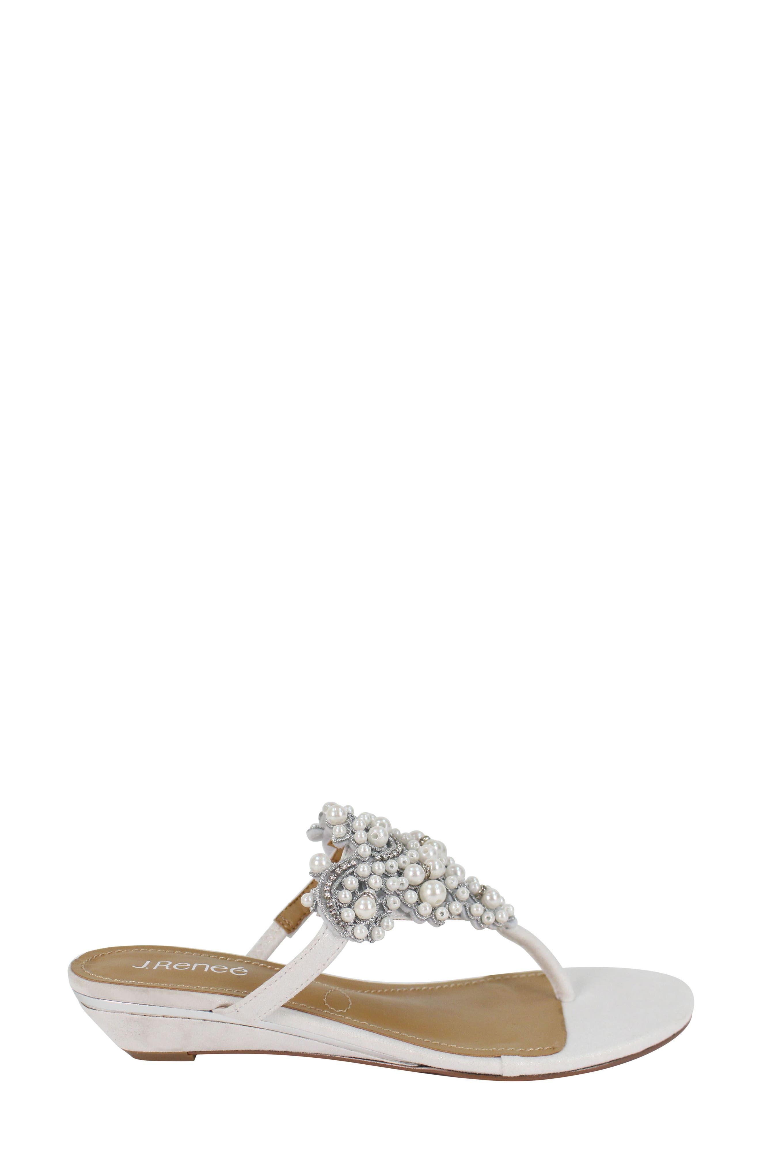 J. Reneé J.Renée Aloysia Embellished Flip Flop, Alternate, color, 