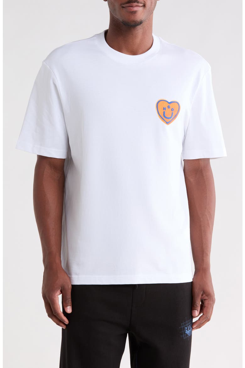 Nalentinio Cotton Graphic T-Shirt, Main, color, WHITE