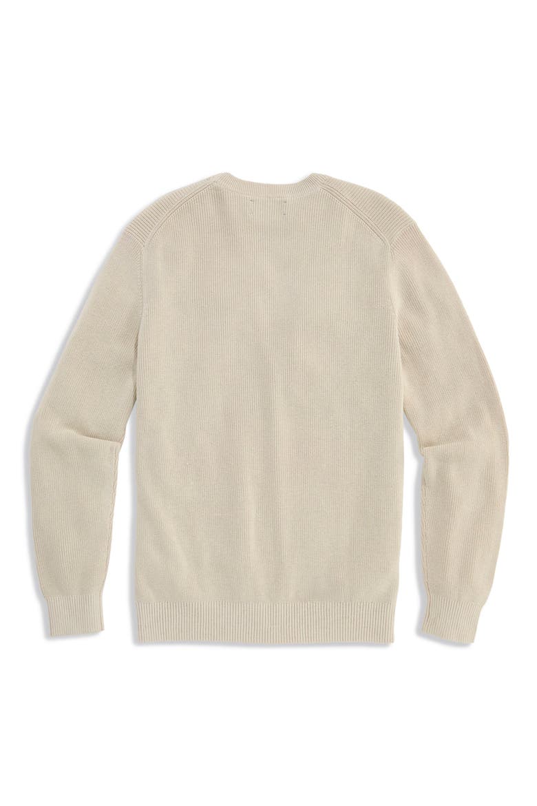 Folly Crewneck Cotton Sweater, Alternate, color, CLAM SHELL