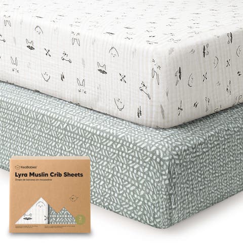2-Pack Lyra Muslin Crib Sheets