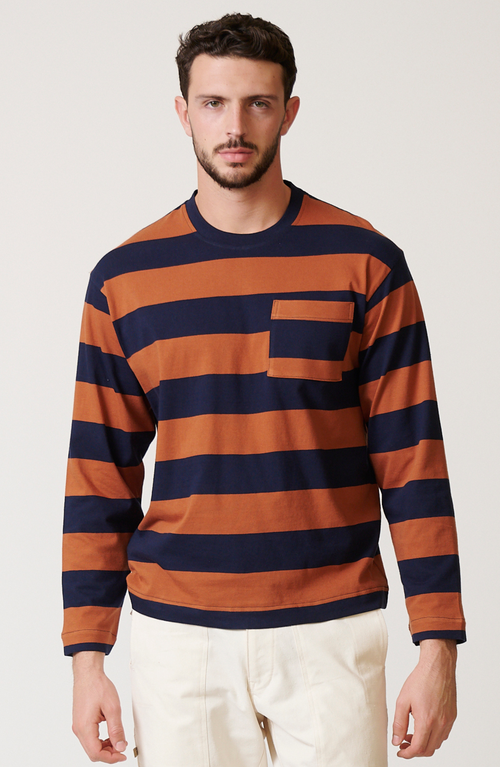 Leisure Lab Sienna Long Sleeve Box T In Brown