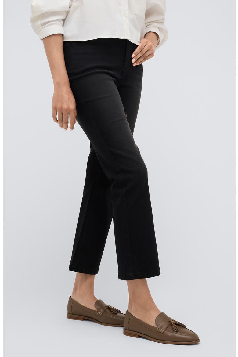 High Waist Crop Kick Flare Jeans, Alternate, color, NIK WASH