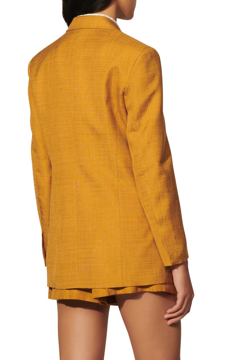 Brenda Textured Blazer, Alternate, color, YELLOW