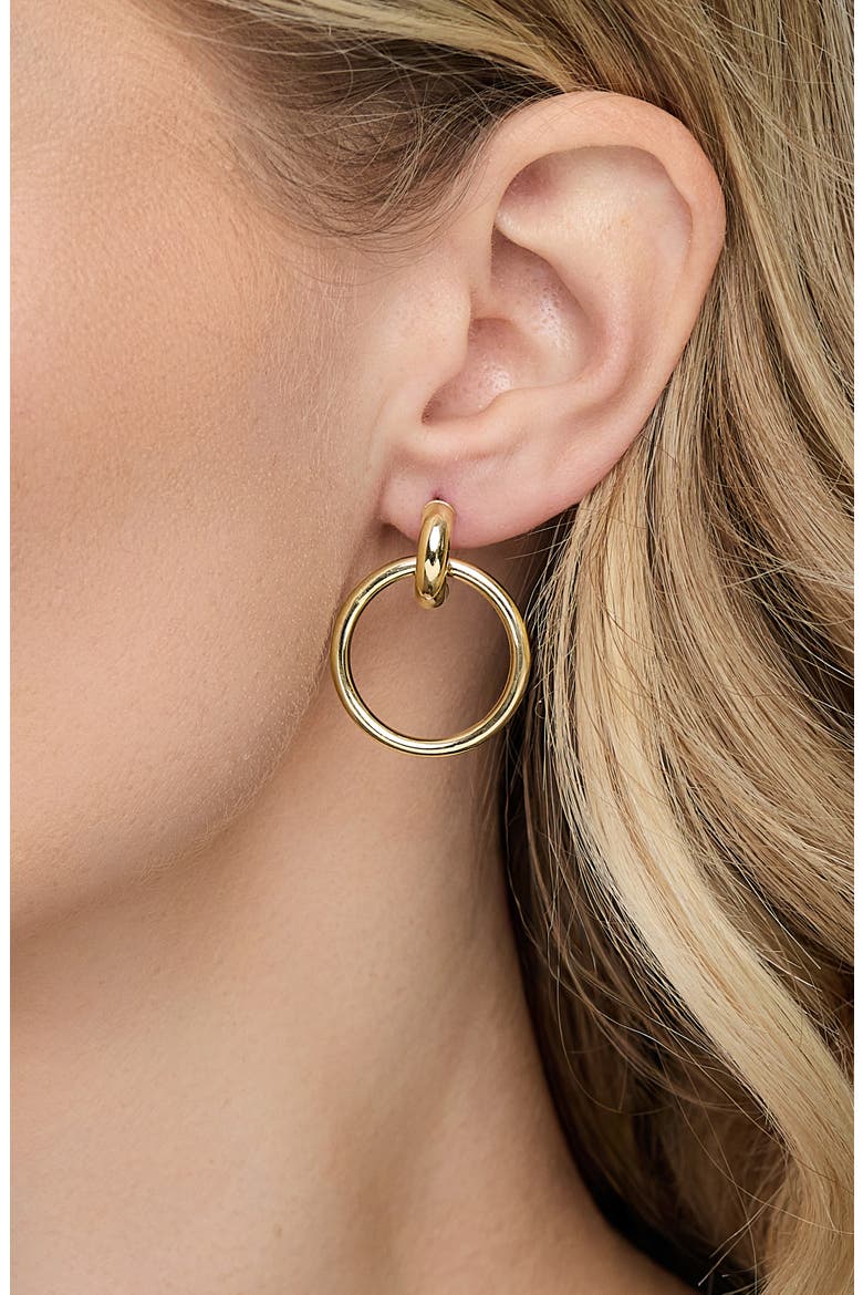 14K Gold Drop Earrings, Alternate, color, 14K YELLOW GOLD