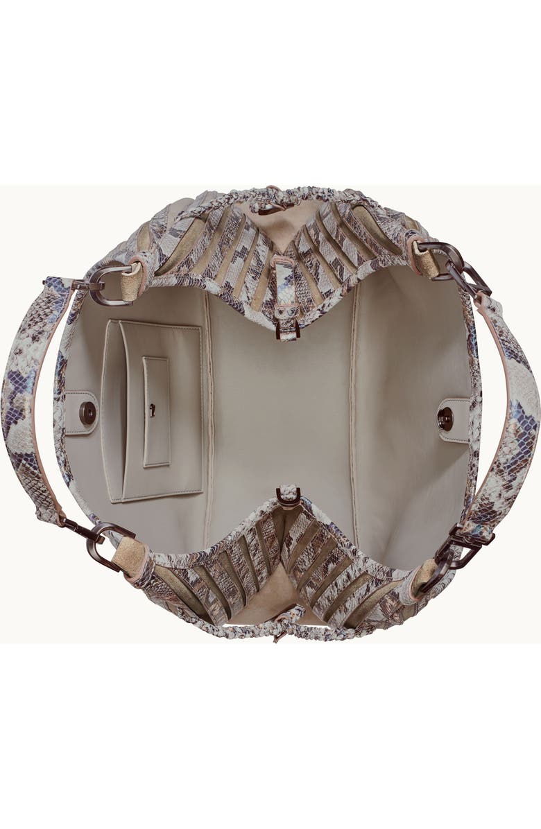 Donna Karan New York Bellerose Pieced Multi Python Hobo, Alternate, color,