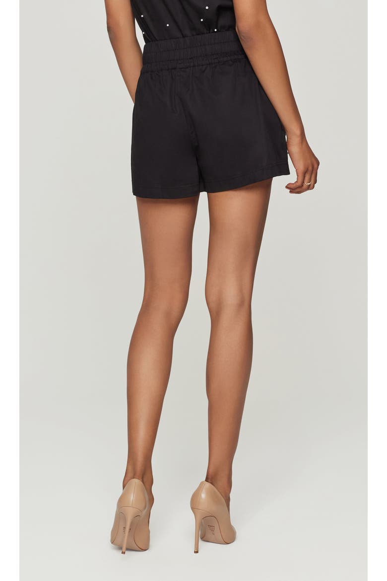 Betty Pearl Embellished  Poplin Shorts, Alternate, color, Black/Pearl