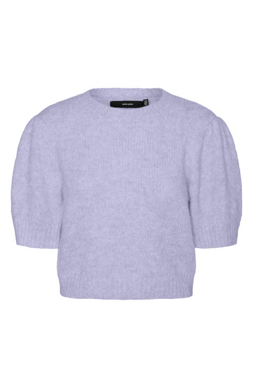 Vero Moda Novah Short Sleeve Sweater In Purple