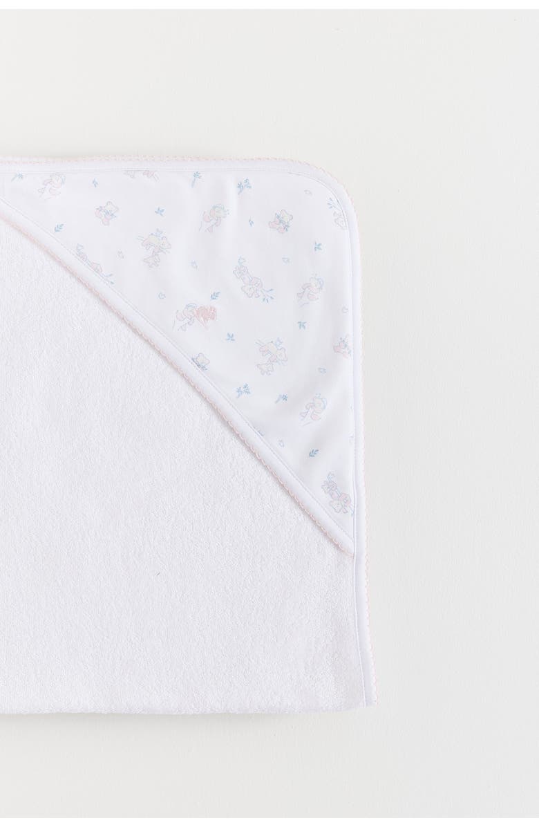 Babycottons Little Panda Small Hooded Towel, Alternate, color, White