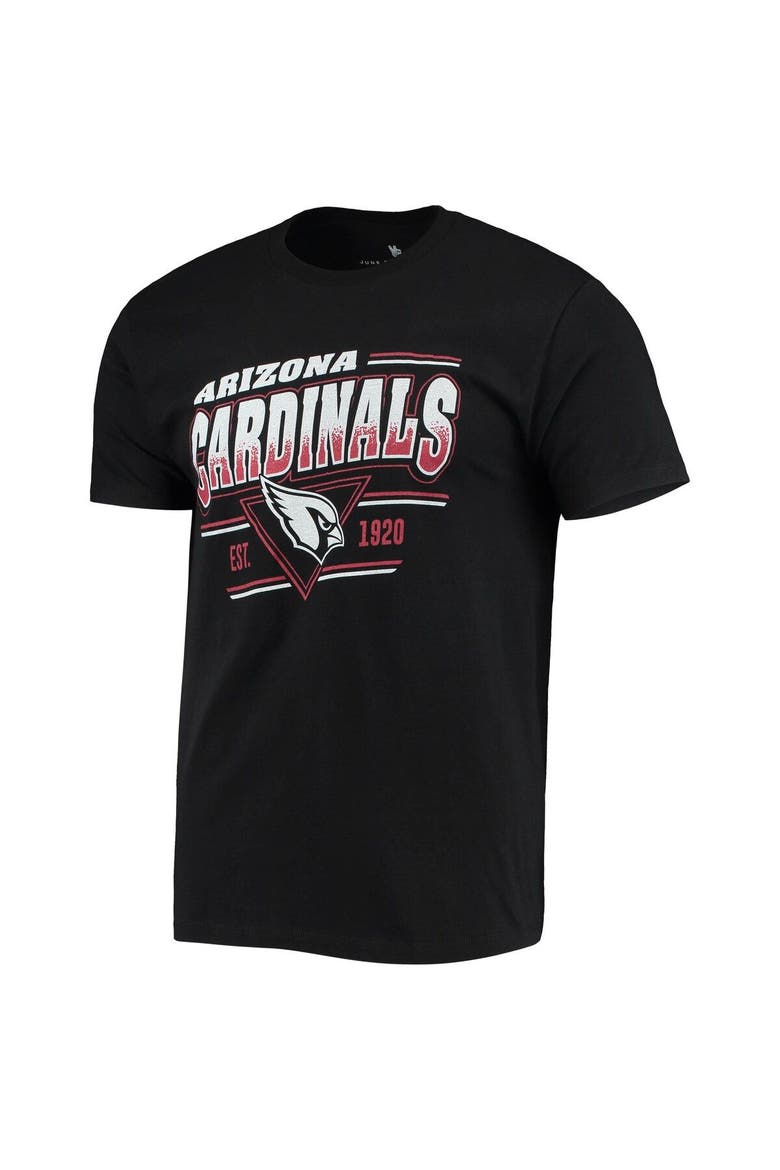 Men's Junk Food Black Arizona Cardinals Throwback T-Shirt, Alternate, color, Black
