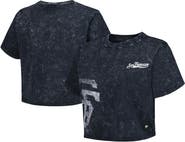 THE WILD COLLECTIVE Women's The Wild Collective Black San Francisco Giants Cropped T-Shirt