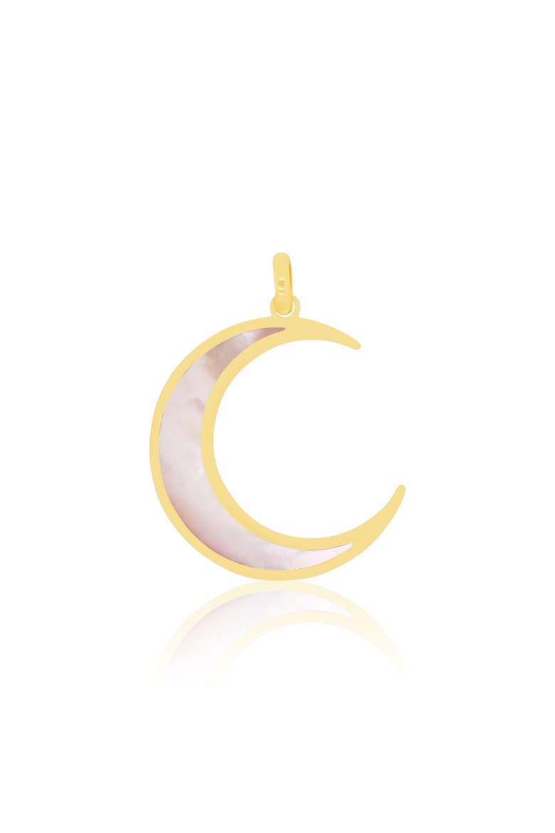 Mother of Pearl Crescent Moon Charm, Main, color, Mother of Pearl