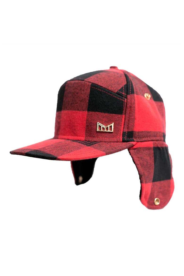 Lumberjack Snapback Cap, Alternate, color, RED/ BLACK