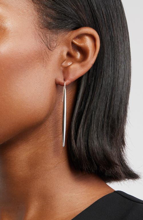 Nordstrom Pointed Bar Drop Earrings In Silver