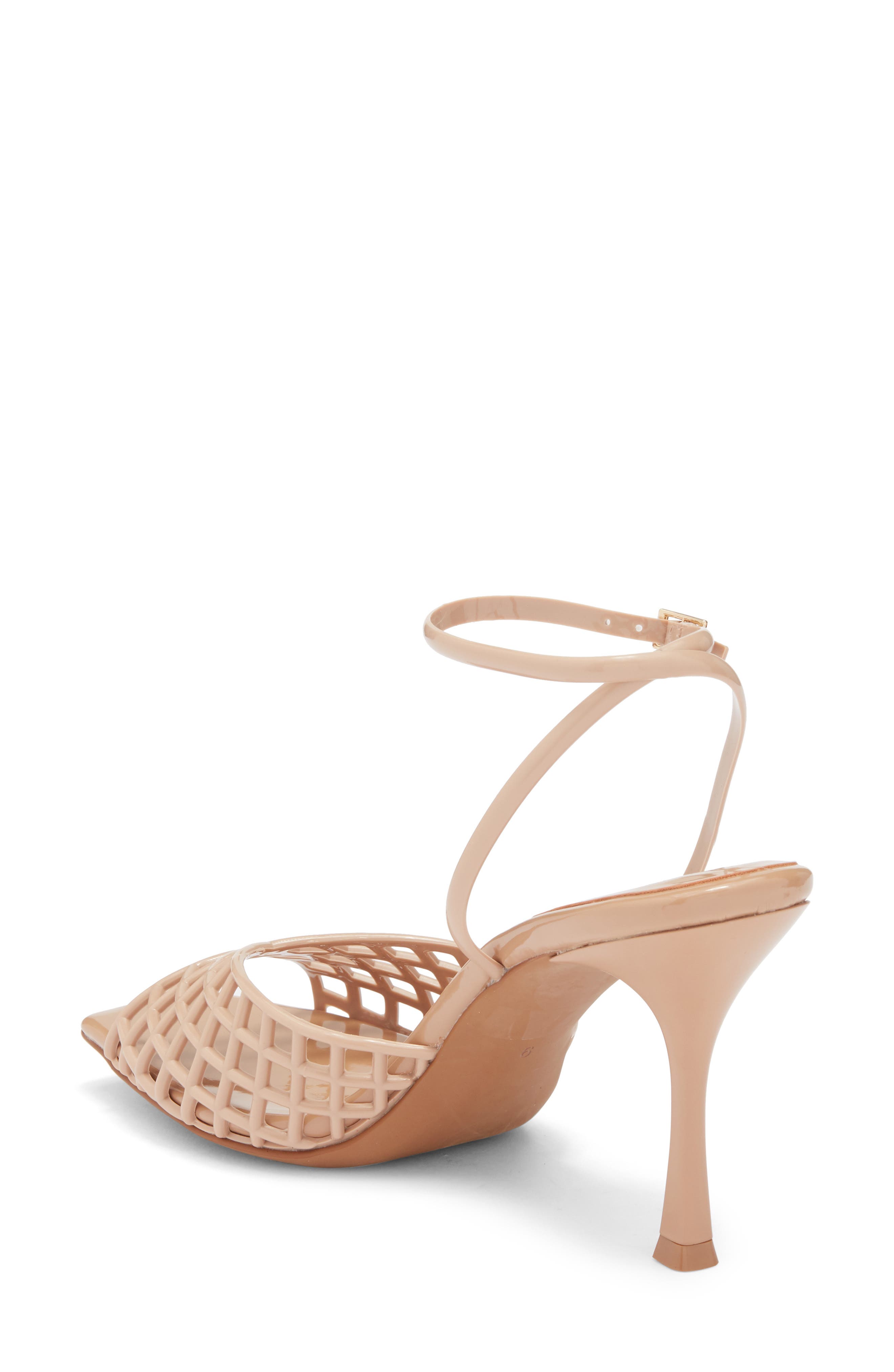 Lattix Ankle Strap Jelly Sandal, Alternate, color, NATURAL