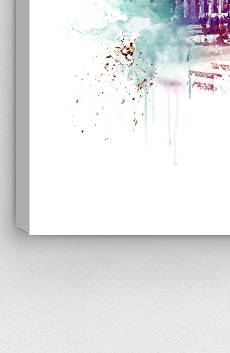 Oliver Gal Plaza Night Canvas Wall Art, Alternate, color,