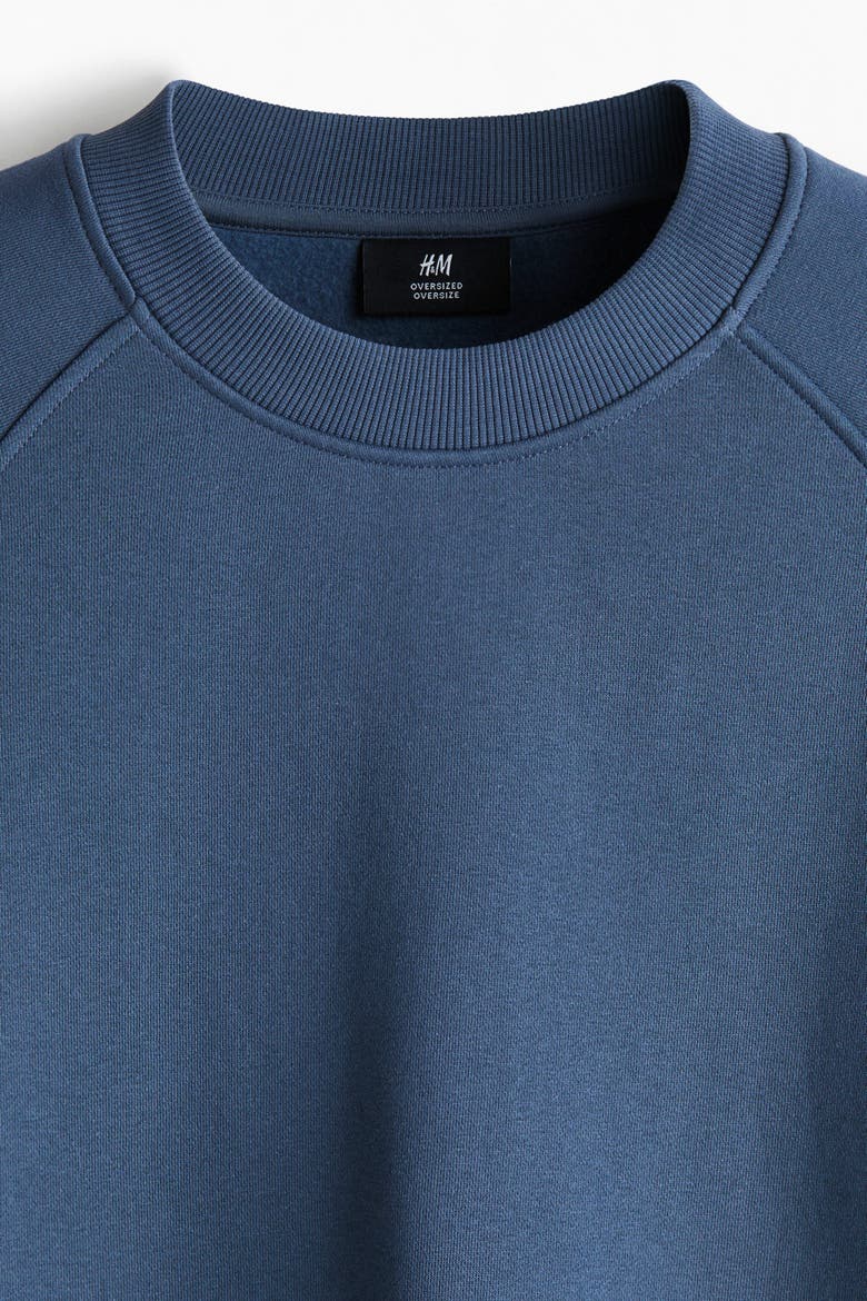 Oversized Fit Sweatshirt, Alternate, color, Blue