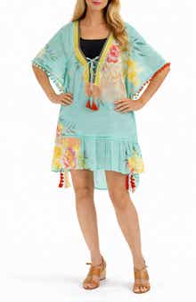 RANEES <p>Floral Cotton Cover-Up</p>