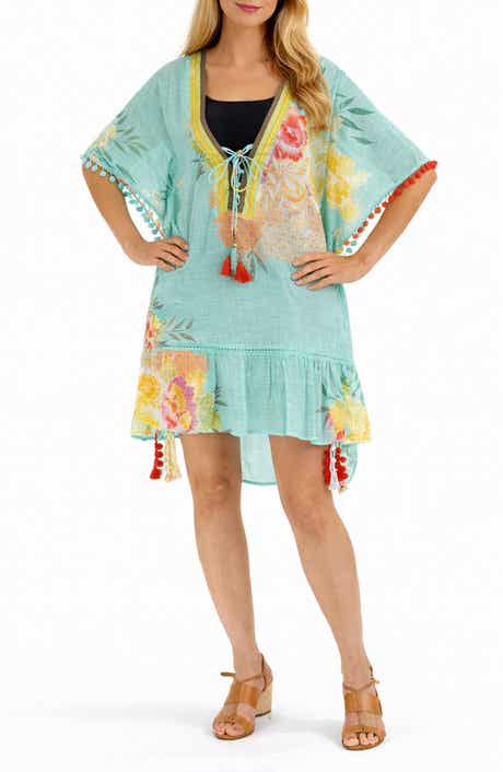 RANEES <p>Floral Cotton Cover-Up</p>