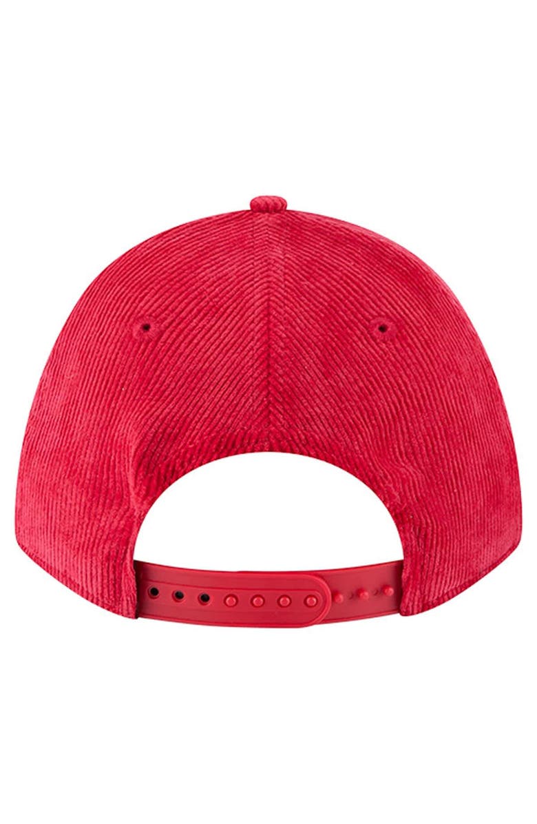 New Era Men
s New Era Red Buffalo Bills Cord Corduroy 9FORTY A-Frame Adjustable Hat, Alternate, color, Red