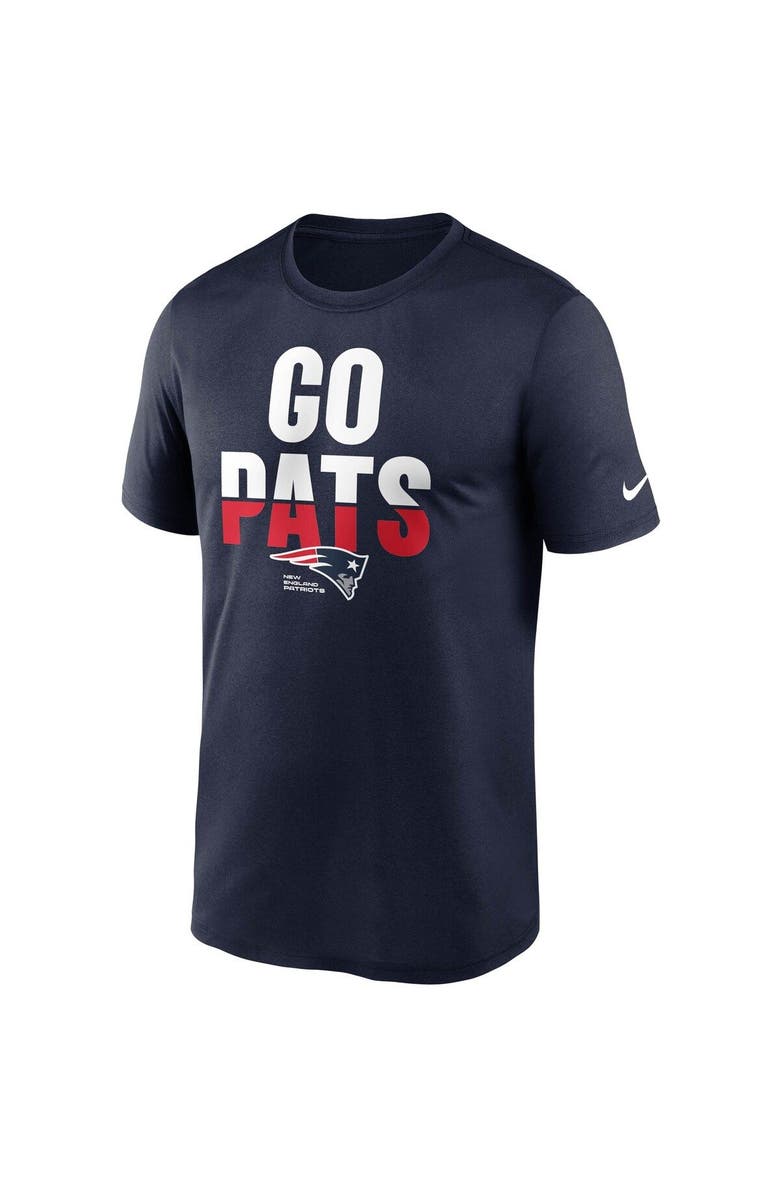 Nike Men's Nike Navy New England Patriots Legend Local Phrase Performance T-Shirt, Alternate, color,