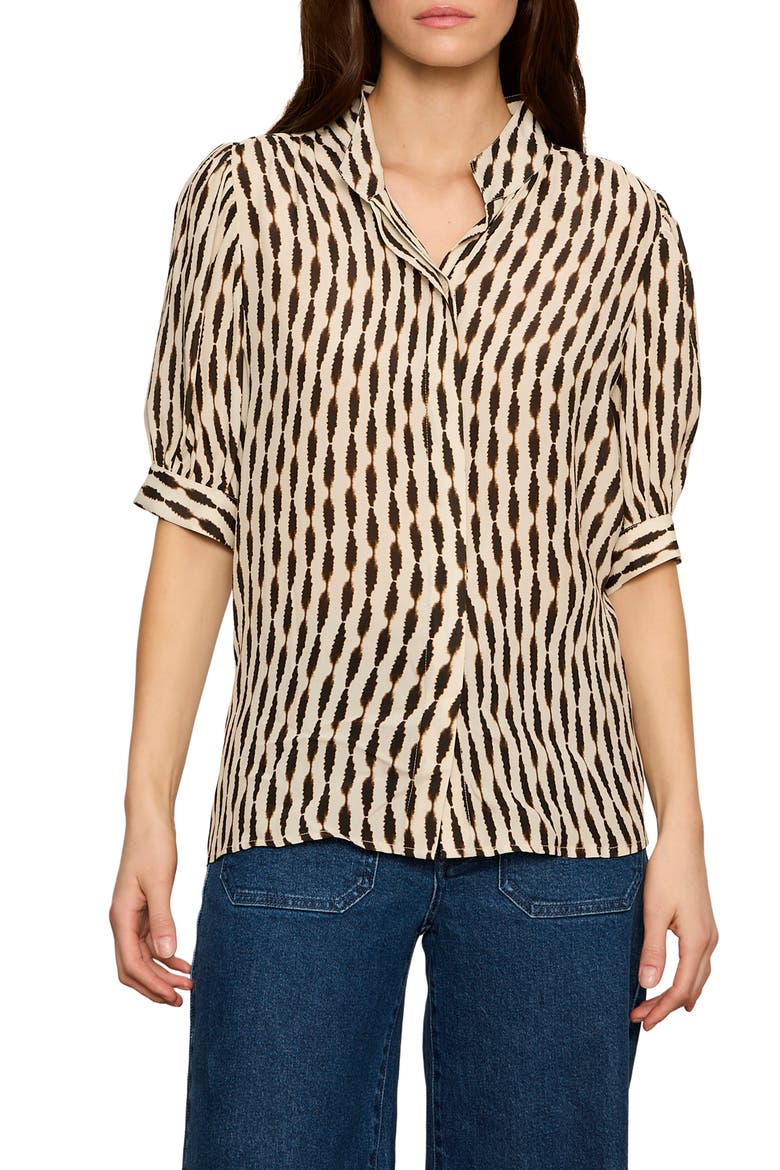 Eden Print Top, Main, color, INKBLOT WHITE