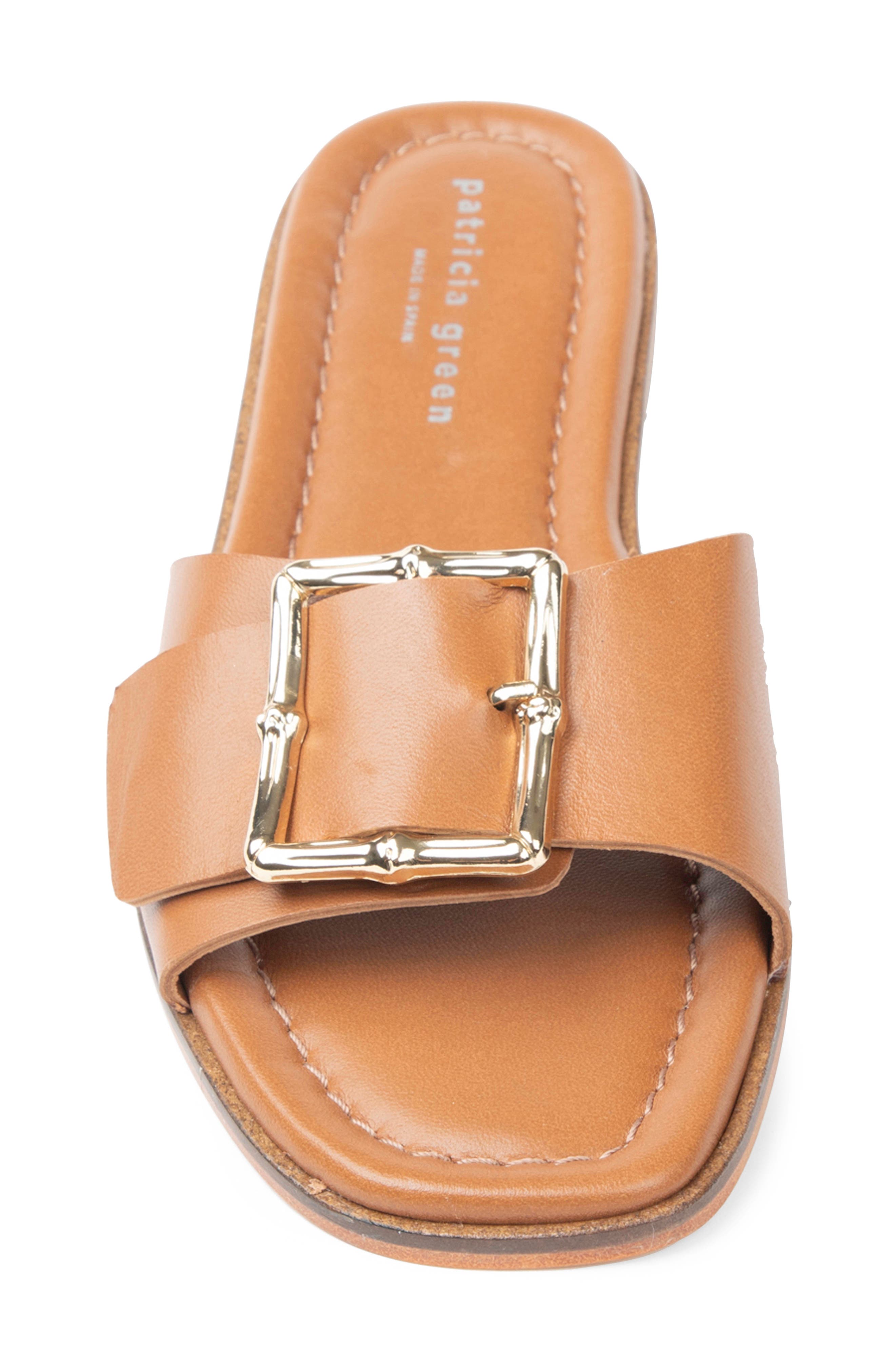 patricia green Berkley Bamboo Buckle Slide Sandal, Alternate, color, 