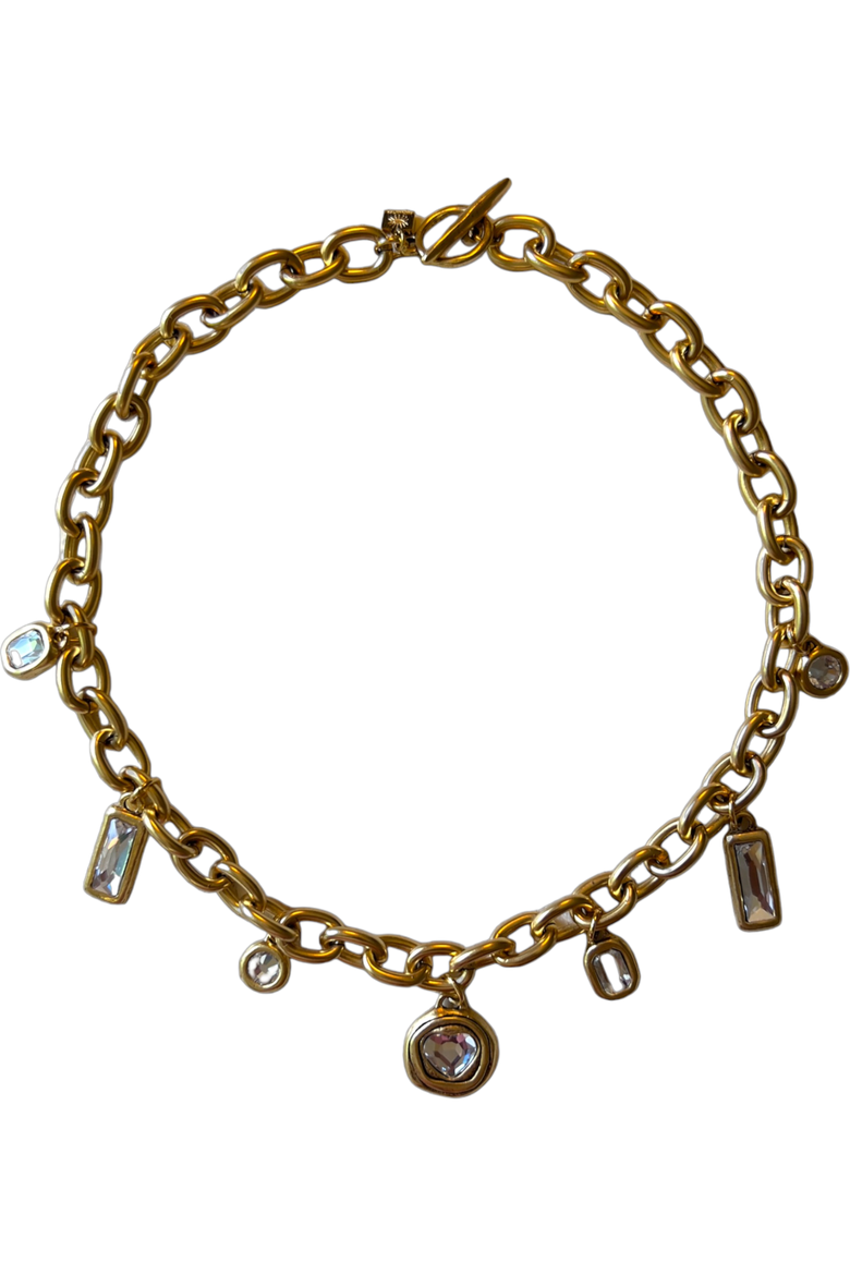 Daisy Necklace, Main, color, Gold