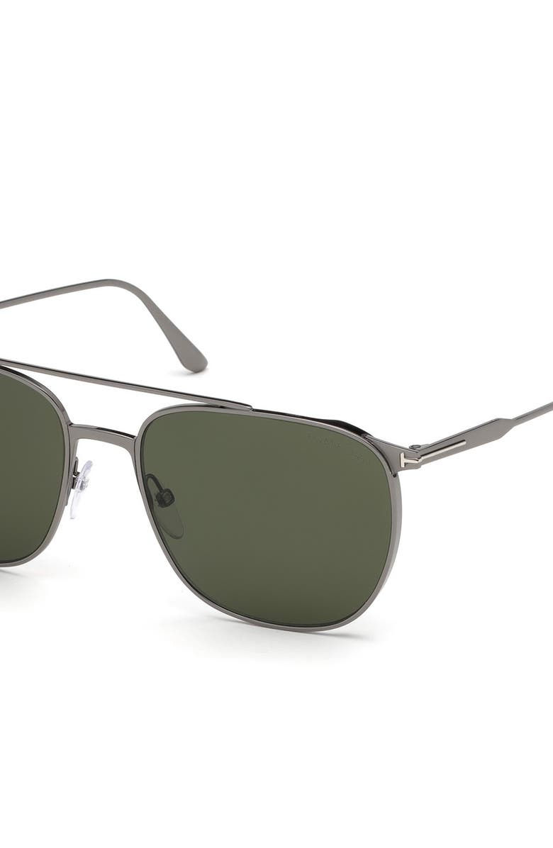 TOM FORD Kip 58mm Aviator Sunglasses, Main, color, 