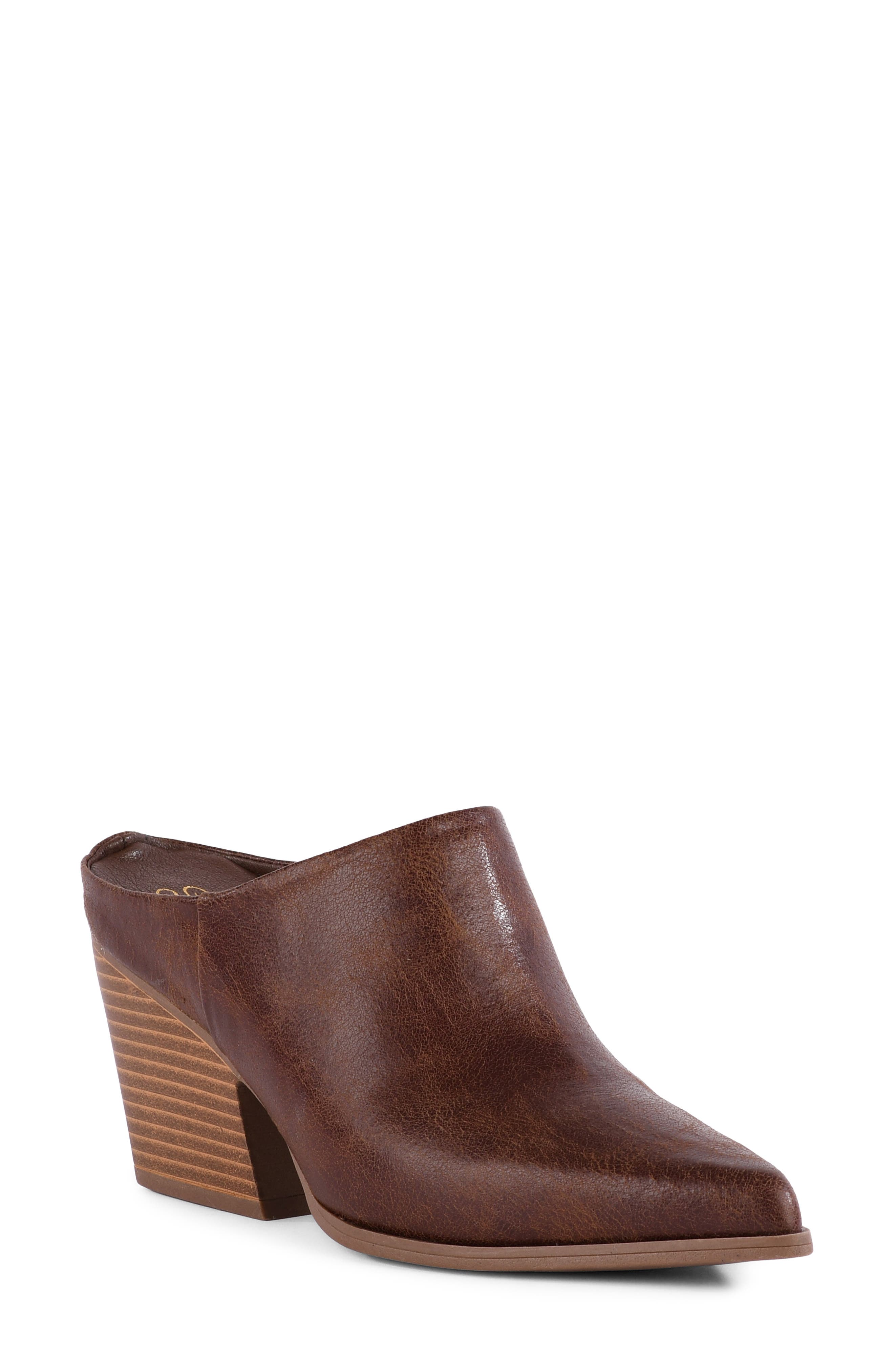 Wilshire Faux Leather Pointed Toe Mule
