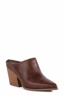 Wilshire Faux Leather Pointed Toe Mule