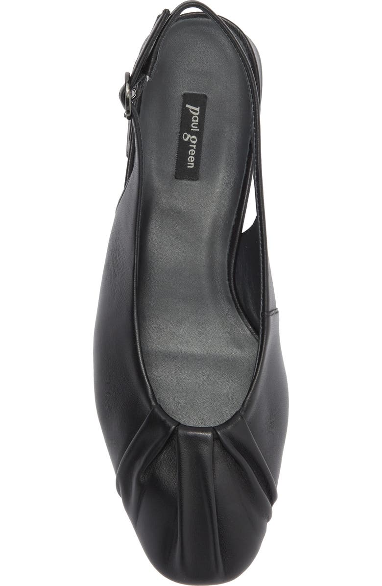 Paul Green Adele Slingback Flat, Alternate, color, Black Soft Nappa